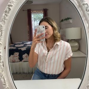 Striped Button Up - Universal Thread - XS fits small also